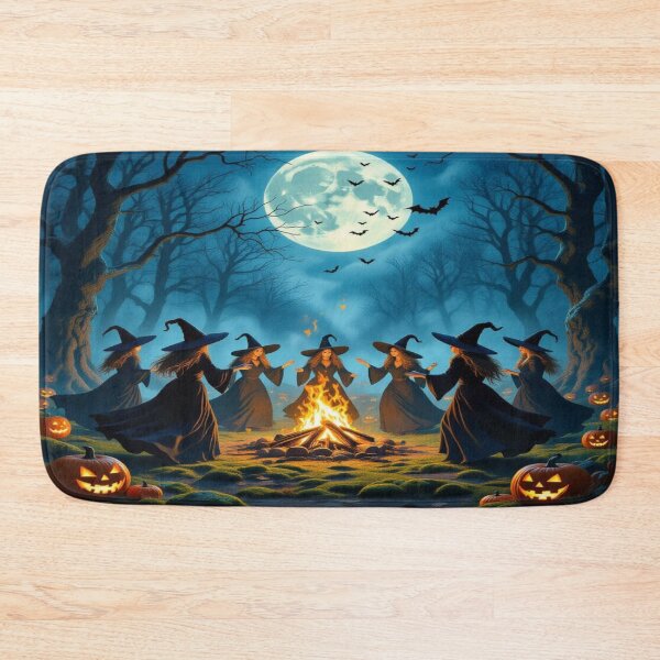Item preview, Moonlit Ritual – Witches’ dance in the shade of the trees, where magic meets midnight fire designed and sold by FotoworldEdel.