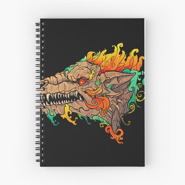 Item preview, Cool retro horror Heavy Metal monster flaming evil creature design artwork illustration designed and sold by Vintage Designs +.