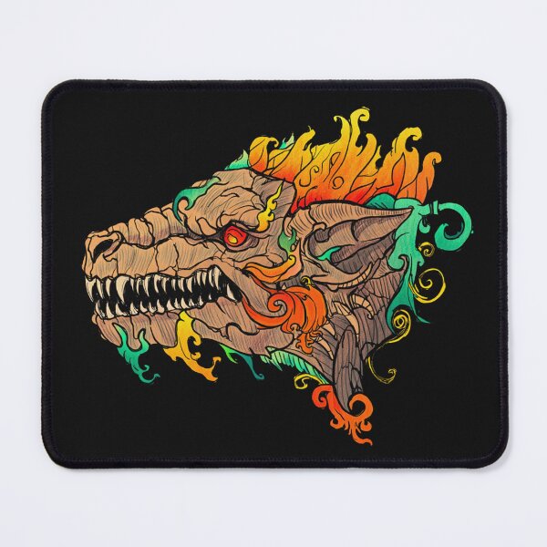 Item preview, Cool retro horror Heavy Metal monster flaming evil creature design artwork illustration designed and sold by Vintage Designs +.