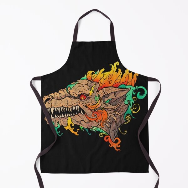 Item preview, Cool retro horror Heavy Metal monster flaming evil creature design artwork illustration designed and sold by Vintage Designs +.