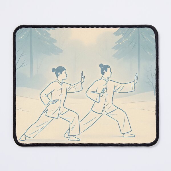 Item preview, Merry Tai Chi White Christmas designed and sold by HofTao.