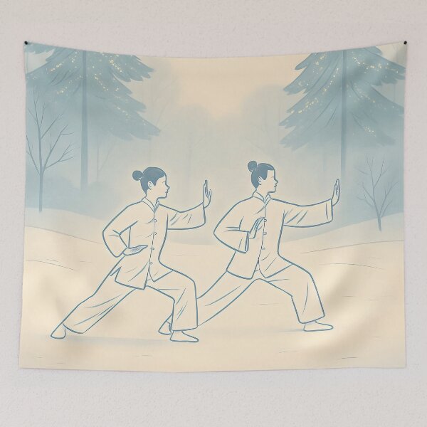 Artikelvorschau, Fröhliche Tai Chi Weiße Weihnachten entworfen und verkauft von HofTao.
