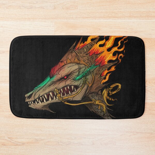 Item preview, Cool retro horror Heavy Metal monster flaming evil creature design artwork illustration designed and sold by Vintage Designs +.