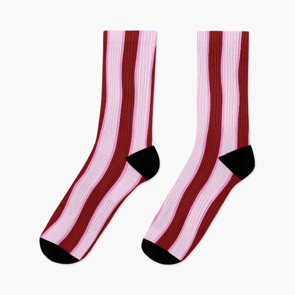 Item preview, Stripy Bands Pattern Pinks and Dark Red designed and sold by OneThreeSix.
