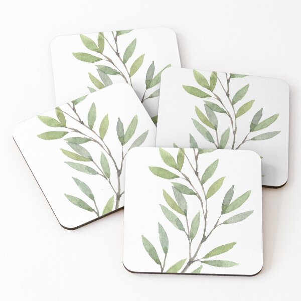 Item preview, Minimal Botanical Leaf Branch Sticker designed and sold by giooarts.