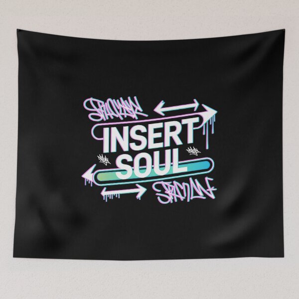 Item preview, Insert Soul – Digital Graffiti Y2K Aesthetic designed and sold by Studio Le Pureza.