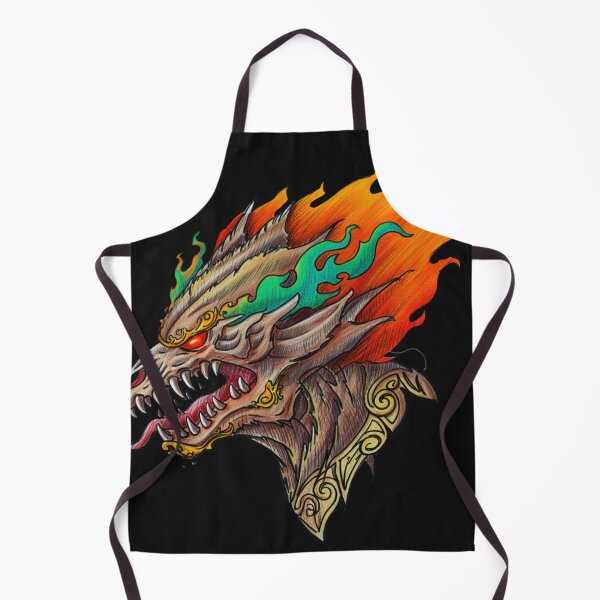 Item preview, Cool retro horror Heavy Metal monster flaming evil creature design artwork illustration designed and sold by Vintage Designs +.