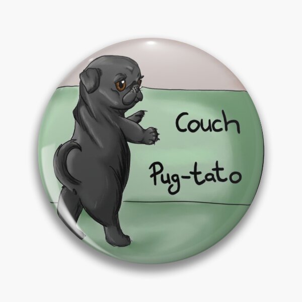 Item preview, Couch Pug-tato designed and sold by meeowy.