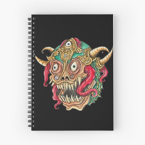 Item preview,  Cool retro horror Heavy Metal monster flaming evil creature design artwork illustration designed and sold by Vintage Designs +.