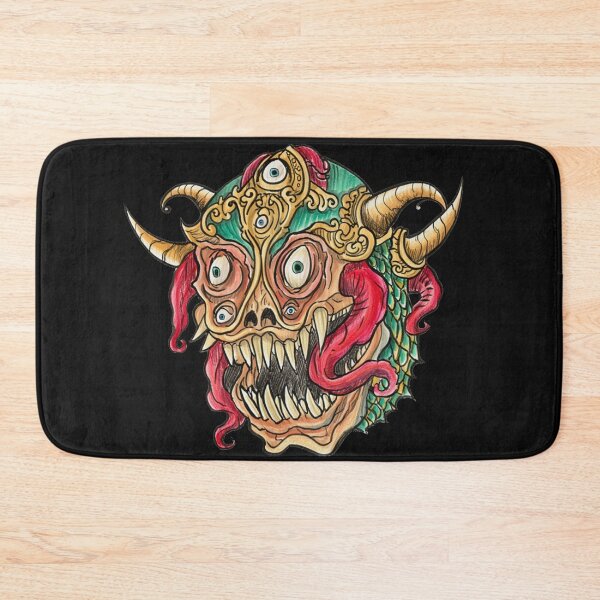 Item preview,  Cool retro horror Heavy Metal monster flaming evil creature design artwork illustration designed and sold by Vintage Designs +.