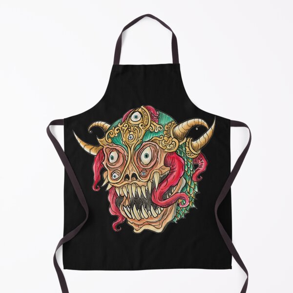 Item preview,  Cool retro horror Heavy Metal monster flaming evil creature design artwork illustration designed and sold by Vintage Designs +.