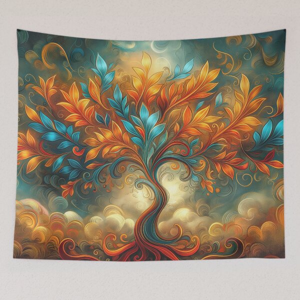 Item preview, Whimsical Autumn Tree of Life  designed and sold by MargaretWiktor.