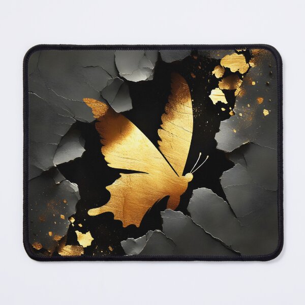Item preview, Torn Paper Gold Butterfly, Ai Generated Art  designed and sold by ACC .