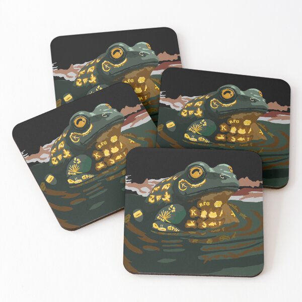Item preview, Runic Frog in Reflective Dark Pool designed and sold by KlakkDrawsStuff.