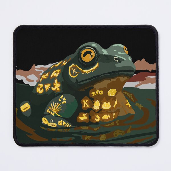 Item preview, Runic Frog in Reflective Dark Pool designed and sold by KlakkDrawsStuff.