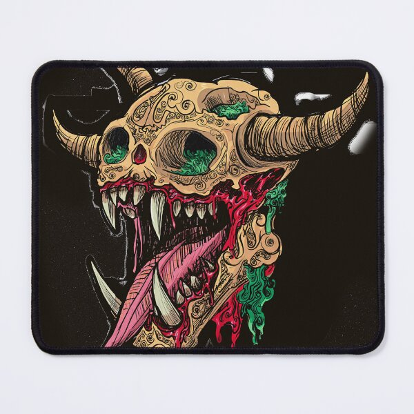 Item preview, Cool retro horror Heavy Metal monster flaming evil creature design artwork illustration designed and sold by Vintage Designs +.