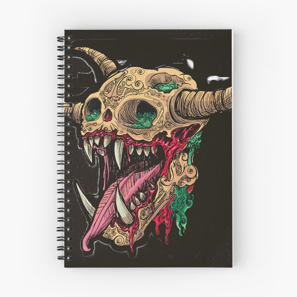 Item preview, Cool retro horror Heavy Metal monster flaming evil creature design artwork illustration designed and sold by Vintage Designs +.