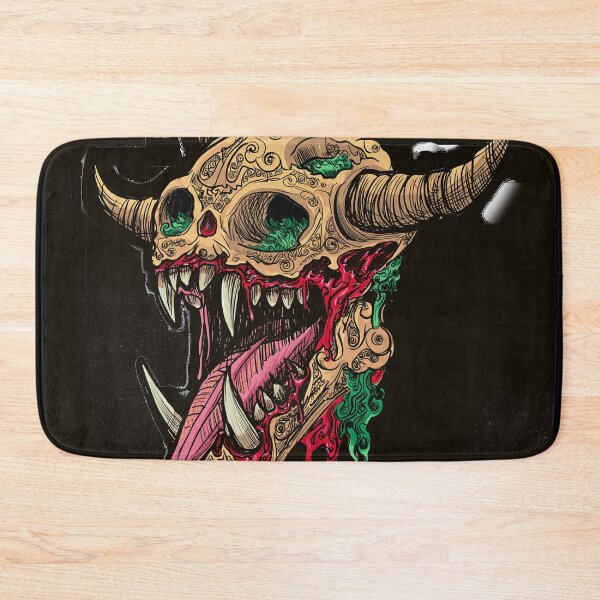 Item preview, Cool retro horror Heavy Metal monster flaming evil creature design artwork illustration designed and sold by Vintage Designs +.