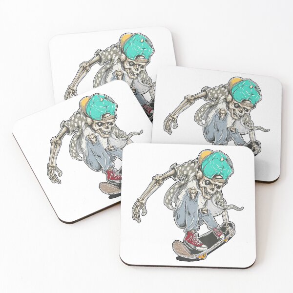 Item preview, skeleton boy skateboarding on halloween designed and sold by TristianMorar.