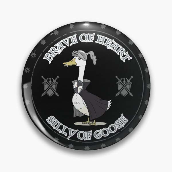 Item preview, Brave of Heart, Silly of Goose. Cute and Funny Animal Graphic Design. designed and sold by GEM STYLE.