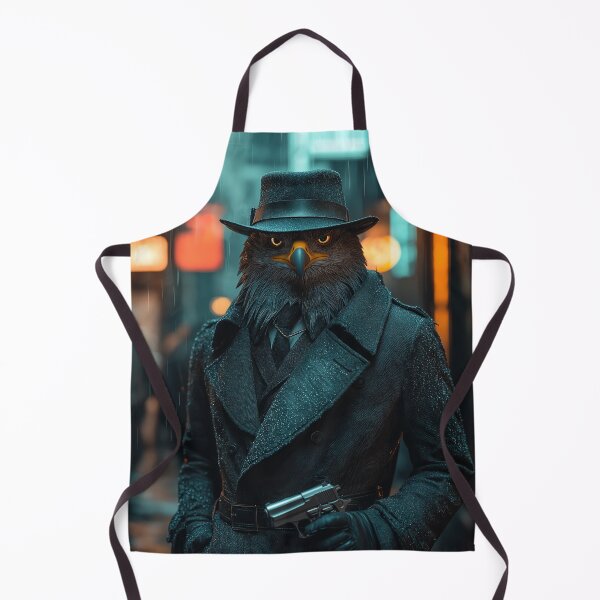 Item preview, Eagle-headed detective in the rain designed and sold by davidonstudio.