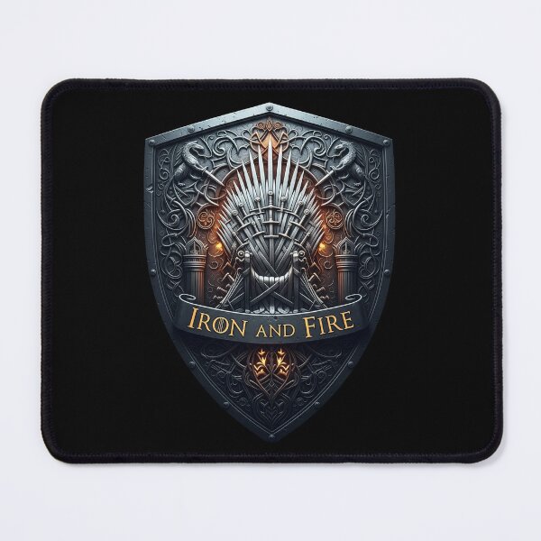 Item preview, Iron Throne Medieval Shield Emblem - Dark Fantasy Game of Thrones Inspired Art designed and sold by Kala Design.