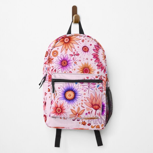 Item preview, Pink and orange little flowers designed and sold by Nathalia Lodi.