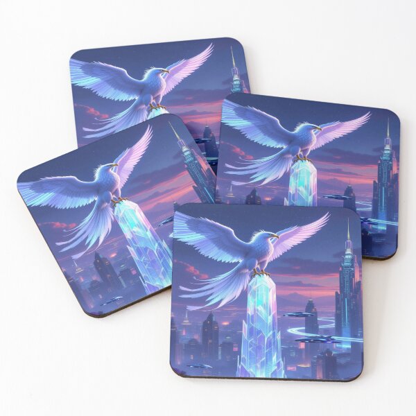 Item preview, Skyborn Vision – Where wings of light glide over crystal towers and the future whispers softly designed and sold by FotoworldEdel.
