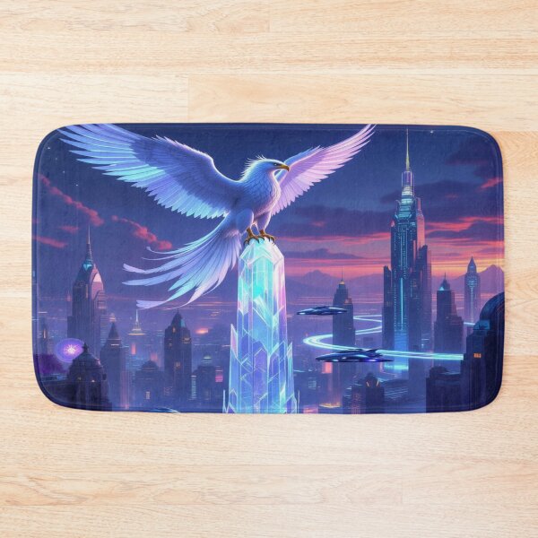 Item preview, Skyborn Vision – Where wings of light glide over crystal towers and the future whispers softly designed and sold by FotoworldEdel.