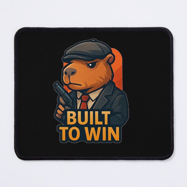 Item preview, Built To Win - Capibara designed and sold by okiiskandarart.