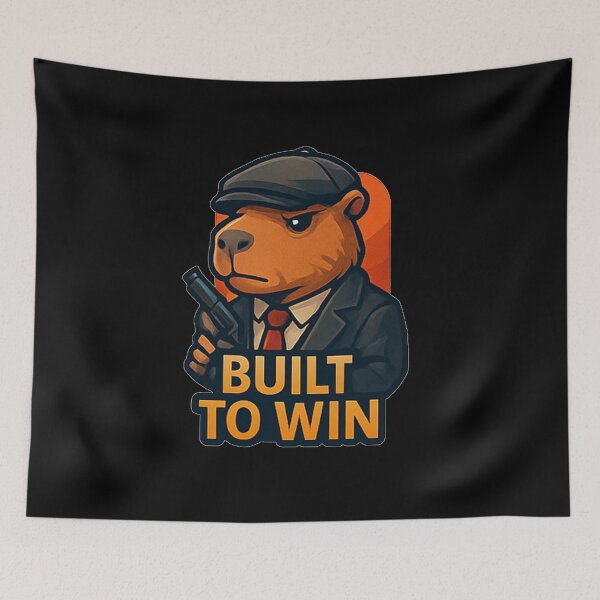 Item preview, Built To Win - Capibara designed and sold by okiiskandarart.