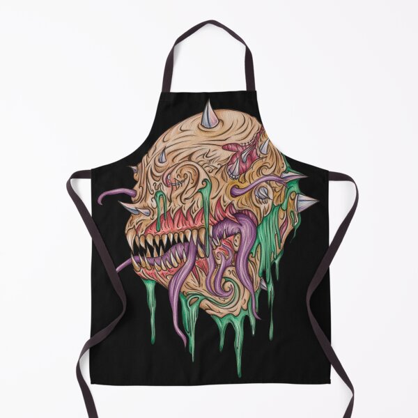 Item preview, Cool retro horror Heavy Metal monster flaming evil creature design artwork illustration designed and sold by Vintage Designs +.