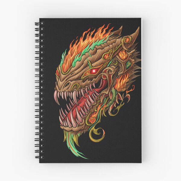 Item preview, Cool retro horror Heavy Metal monster flaming evil creature design artwork illustration designed and sold by Vintage Designs +.