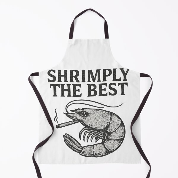 Item preview, Shrimply The Best Retro Smoking Shrimp designed and sold by WhoopsieWorld.