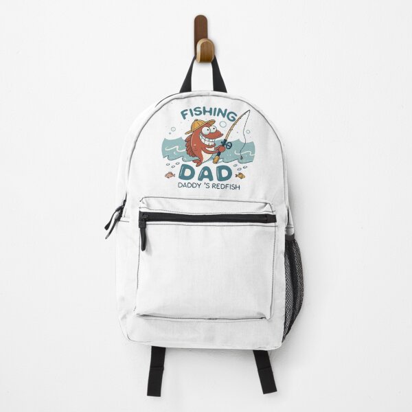 Item preview, Cartoon Redfish Fishing Dad – Fun Gift for Fathers Who Love Fishing designed and sold by VividOrganica.