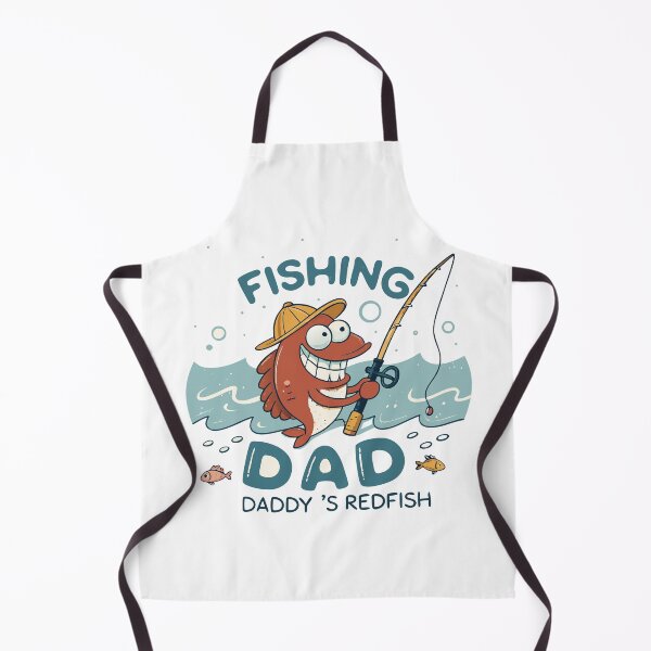 Item preview, Cartoon Redfish Fishing Dad  – Fun Gift for Fathers Who Love Fishing designed and sold by VividOrganica.