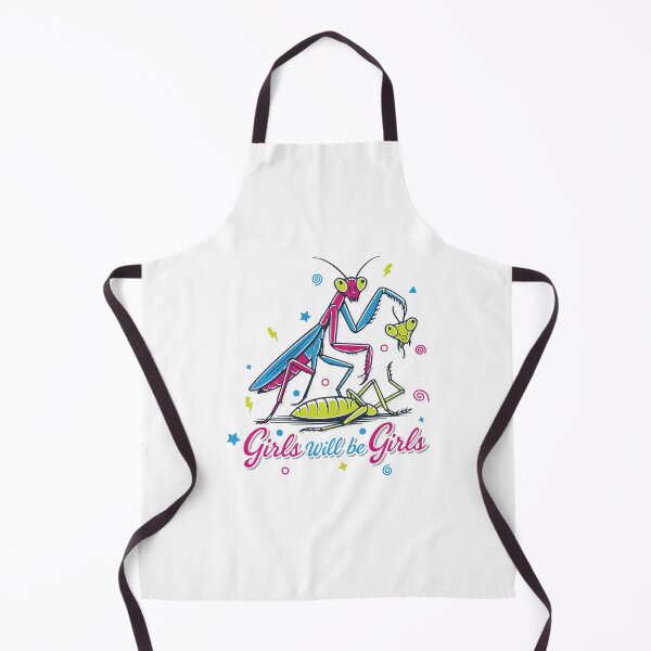 Item preview, colorful Girls Will Be Girls Praying Mantis designed and sold by LuxeGraphix.