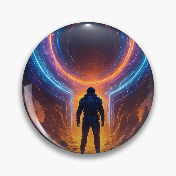 Item preview, Neon Sci-Fi Portal Astronaut Adventure designed and sold by Istyak7.
