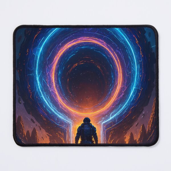 Item preview, Neon Sci-Fi Portal Astronaut Adventure designed and sold by Istyak7.
