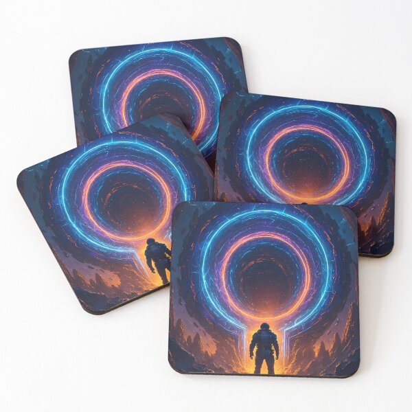 Item preview, Neon Sci-Fi Portal Astronaut Adventure designed and sold by Istyak7.