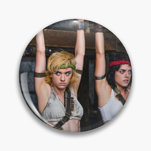 Item preview, Two captive fantasy post apocalyptic warrior women art photo designed and sold by Vintage Designs +.