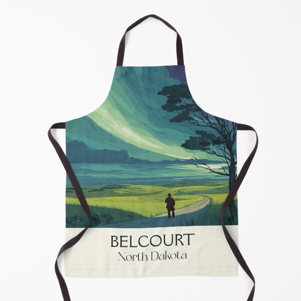 Item preview, Belcourt North Dakota Vintage Poster | Northern Lights Art Print | Turtle Mountain Scenery Decor designed and sold by TuncGK.