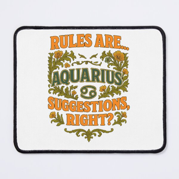 Item preview, Aquarius "Rules are… Suggestions, Right?" Art Nouveau T-Shirt | Rebellious Zodiac Humor designed and sold by MySpiritTravels.