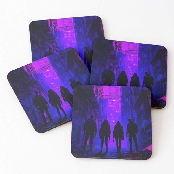 Item preview, Neon Alleyway Group Confrontation designed and sold by davidonstudio.