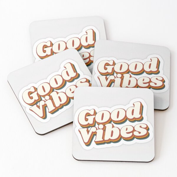 Aperçu de l'œuvre Retro Style Good Vibes Text créée et vendue par Junovirex.