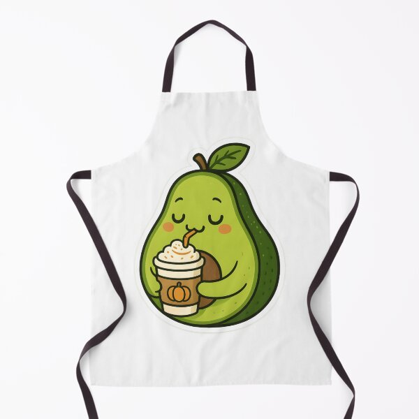 Item preview, Kawaii Avocado Drinking Pumpkin Spice Latte – Cute Cozy Fall Aesthetic designed and sold by OsasChild.