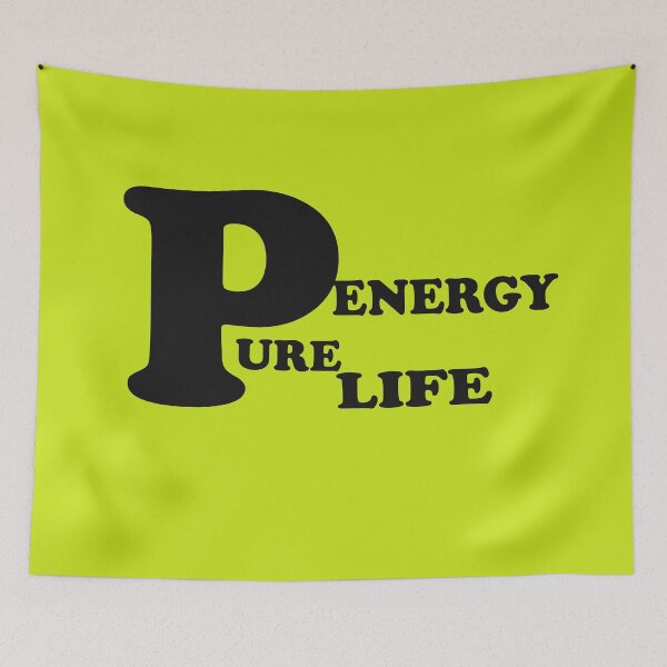 Item preview, Pure Energy, Pure Life – Positive Vibes Quote Design designed and sold by ArtNestVerse.