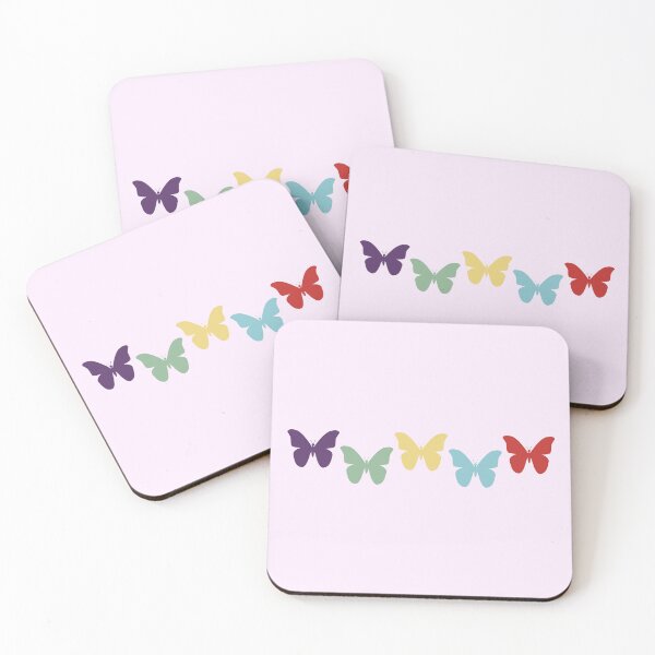 Item preview, Rainbow Pastel Butterfly Lineup designed and sold by 0606PM.