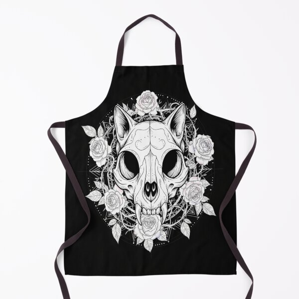 Item preview, Cat Skull Mandala Gothic Sacred Geometry Feline Design designed and sold by Neko-Doodle-co.