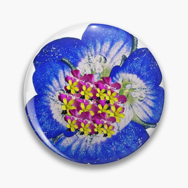 Item preview, Tiny blue micro Flower-transparent  Minimal floral desing /orginal photo desing  designed and sold by Raindreamart.